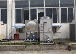 四川綿陽安和精密電子電器公司10T閉式塔系統安裝現場